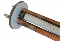 Комплект ТЭН RF 2000W(700+1300),  D64мм, М4, клеммы под разъем, L310мм, 220V+ прокладка + анод, 